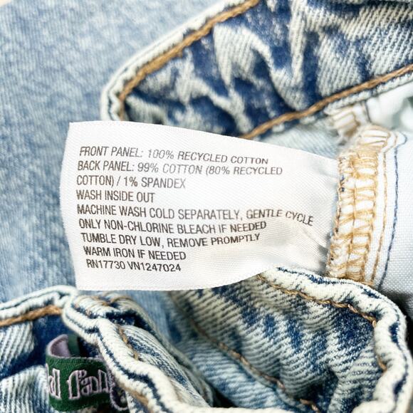 Wild Fable Women's Vintage Style High Rise Straight Leg Raw Hem Jeans Size 8 - Picture 5 of 5